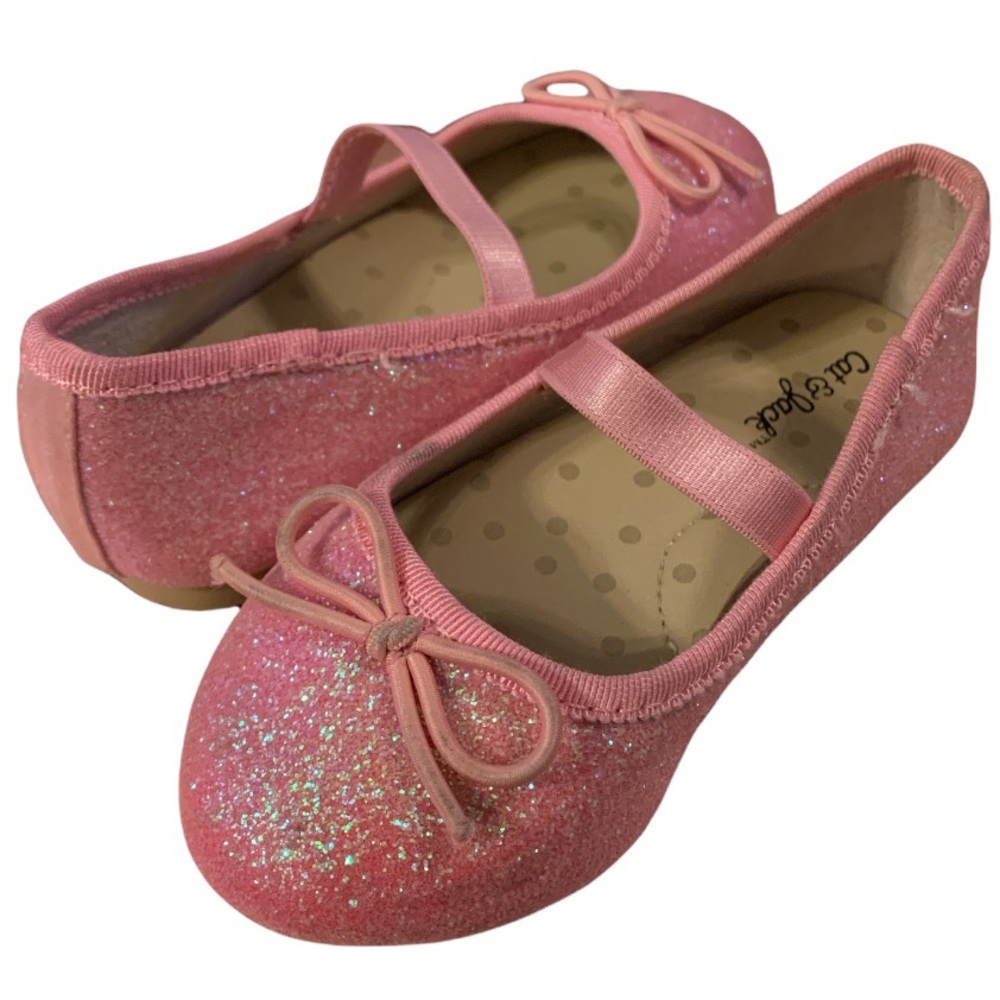 Glitter Pink Dress Shoes/Ballet Flats